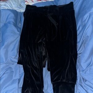 Black Velvet Joggers